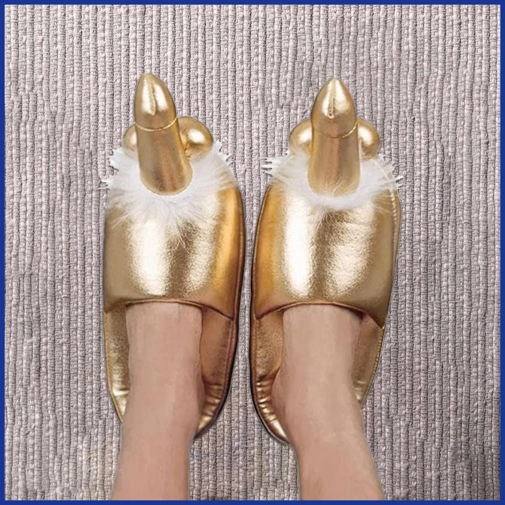 Dép Bông Đi Trong Nhà Ấm Áp Mùa Đông Dễ Thương Vui Nhộn Cho Người Lớn