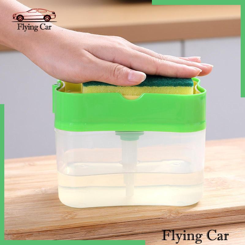 Bình Đựng Xà Phòng Rửa Chén 2 Trong 1 Tiện Dụng