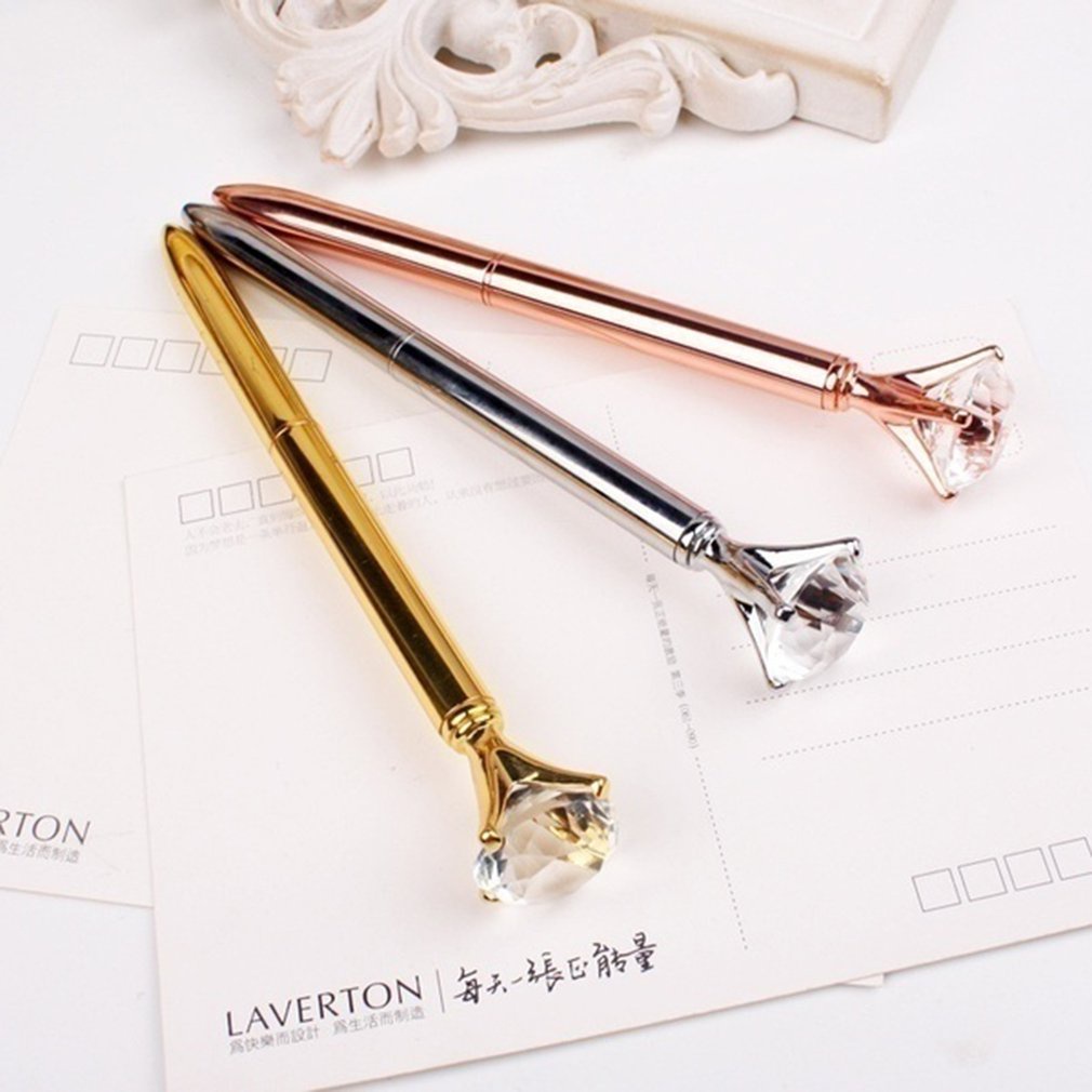 =Christmas=Ballpoint Pens Luxury Portable Rhinestone Crystal Pen Stylish Stationery