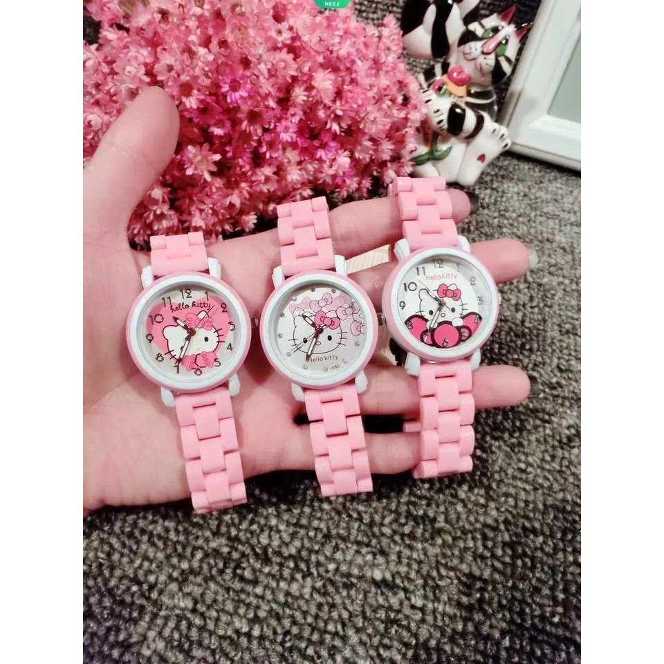SANRIO Đồng Hồ Đeo Tay Kỹ Thuật Số Họa Tiết Hello Kitty Năm 2023 Dễ Thương Bắt Mắt Sành Điệu
