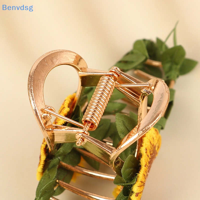 Kẹp Tóc Càng Cua Hình Hoa Lá Vintage Ngọt Ngào Cho Nữ