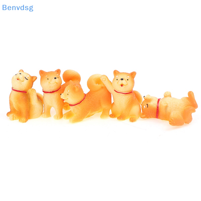 1 Mô Hình Chú Chó Shiba Inu Màu Vàng Dễ Thương Dùng Trang Trí