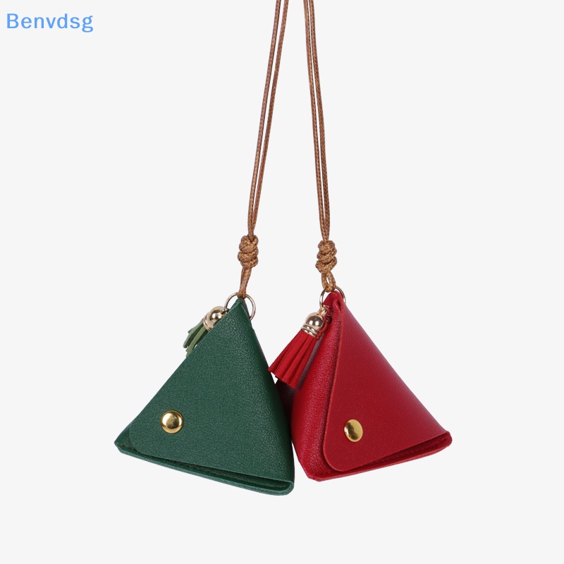 Benvdsg &gt; Ví Đựng Tiền Xu Mini Bằng Da Thời Trang Dễ Thương Sáng Tạo Hình Tam Giác Cho Nữ
