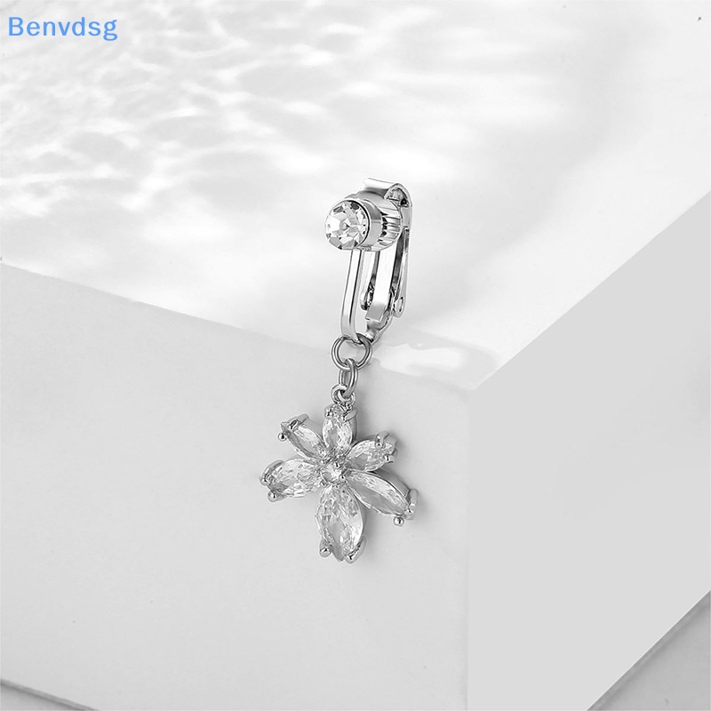 Khuyên Rốn Đính Đá Zircon Giả Bằng Thép Thời Trang Quyến Rũ Cho Nữ