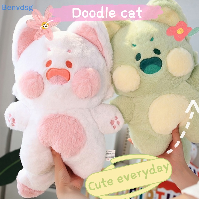 Đồ chơi nhồi bông Hình Chú Mèo Hoạt Hình Đáng Yêu 50cm