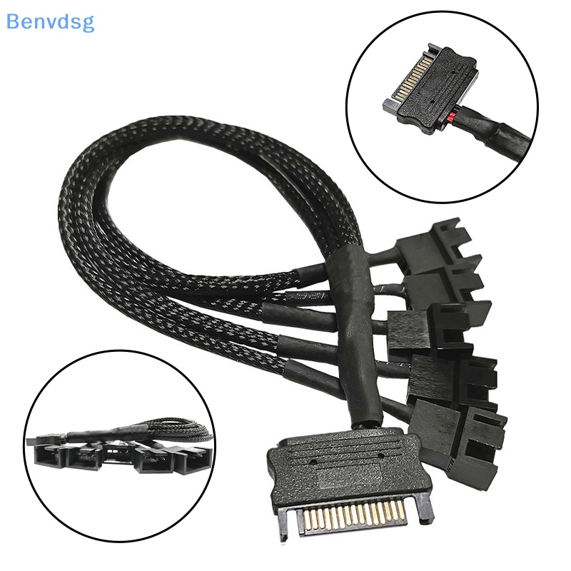 Dây Cáp Chia Cổng Quạt Tản Nhiệt Mở Rộng 1 Sang 1 2 3 4 5 4-Pin