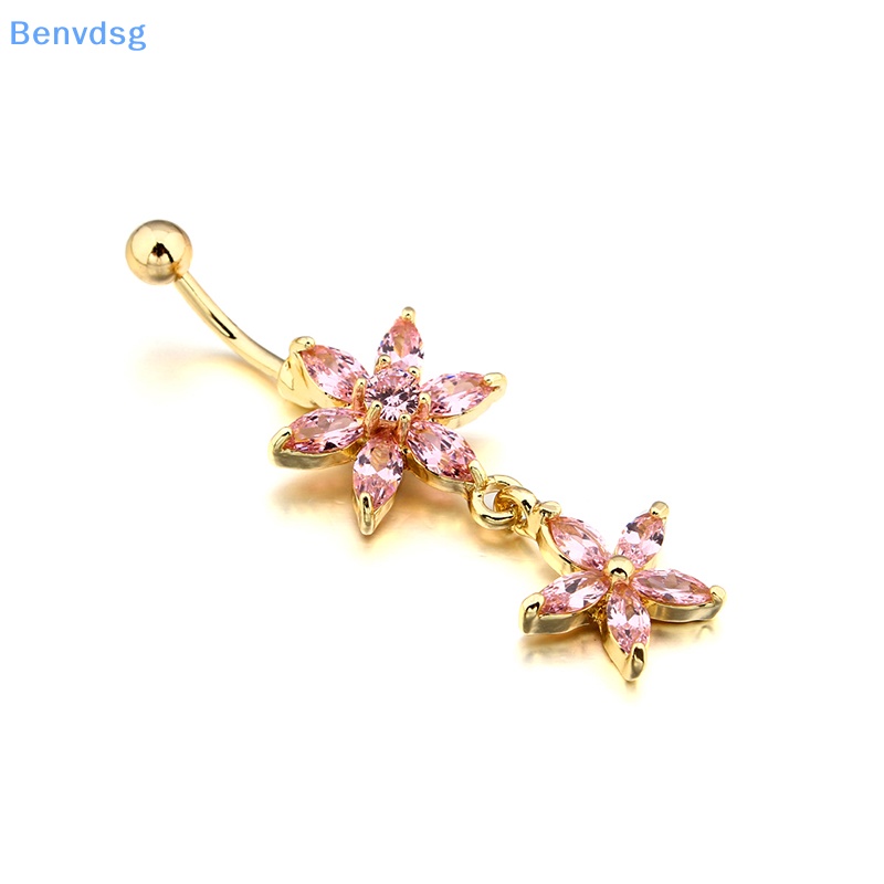 1 Khuyên Rốn Đính Đá Zircon Hình Hoa Cho Nữ