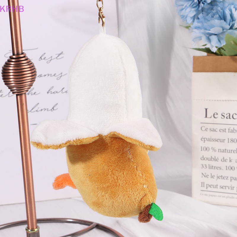 Móc Khóa Hình Quả Chuối Nhồi Bông 14CM Dễ Thương Mới