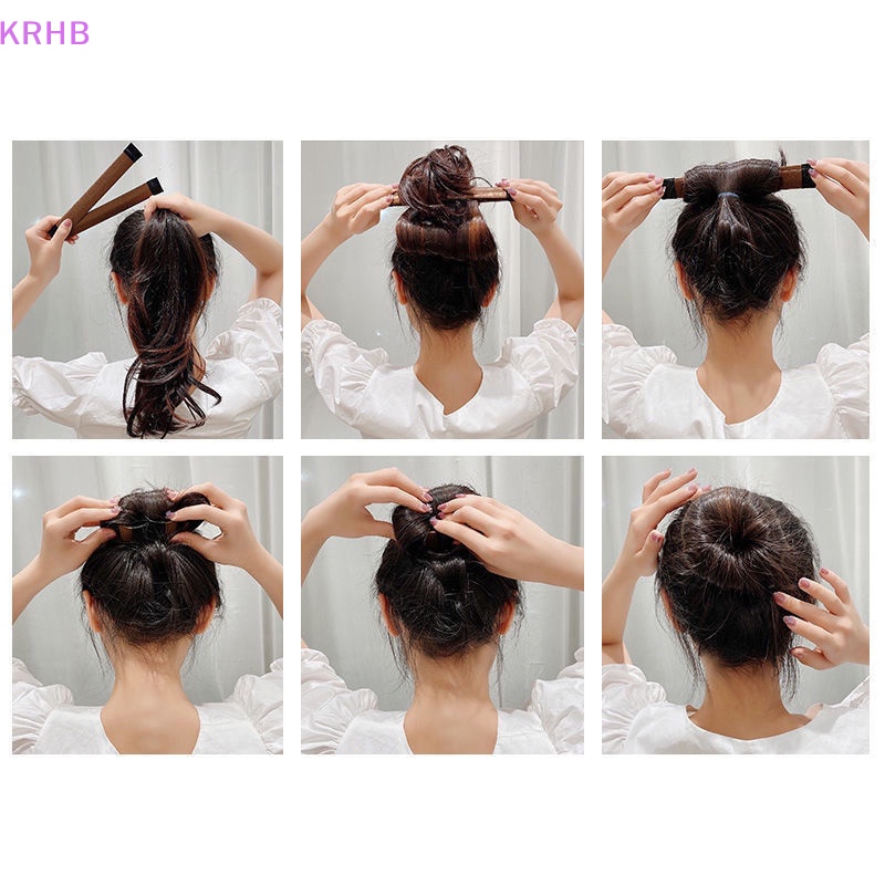 Dụng Cụ Tạo Kiểu Tóc Búi Hai Đầu Tròn DIY Mới