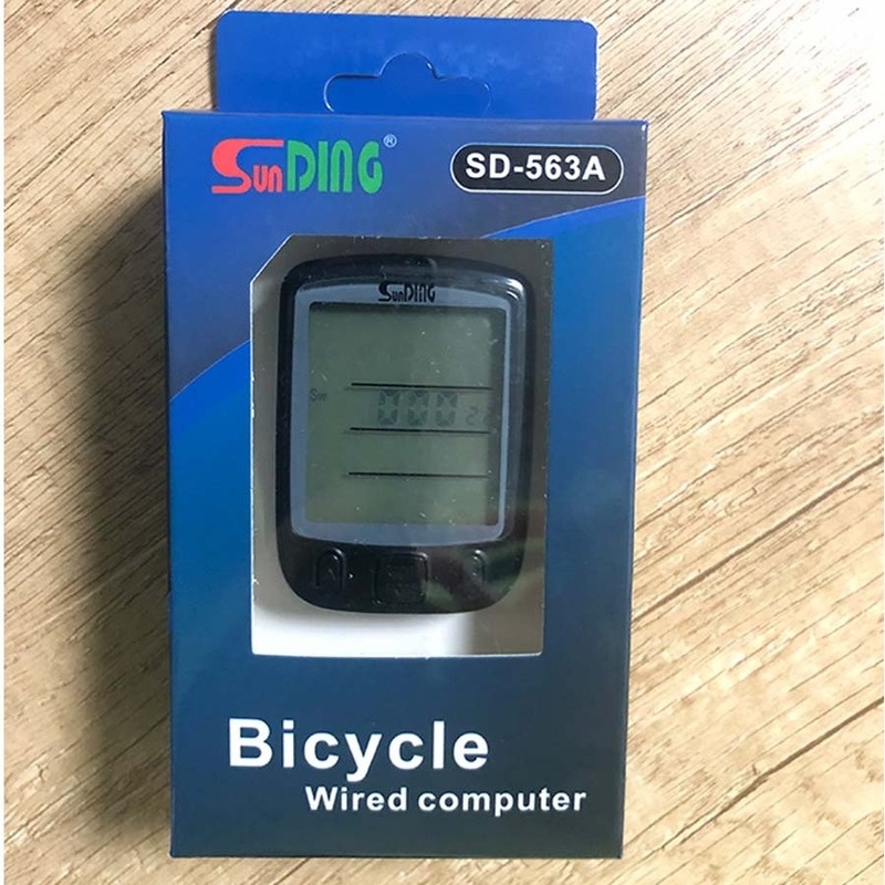 Đồng Hồ Đo Tốc Độ Xe Đạp Màn Hình LCD Chống Thấm Nước 563A