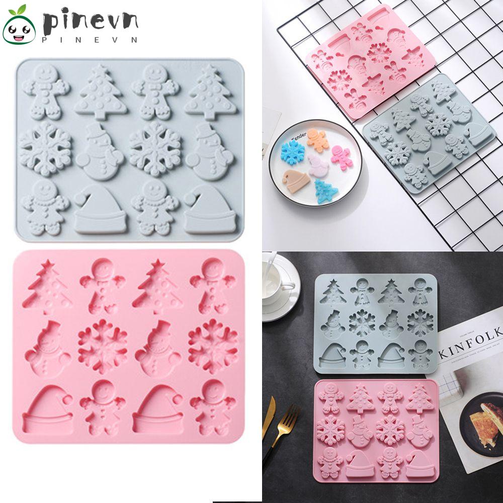 Khuôn Silicone Làm Bánh Hình Người Tuyết / Bông Tuyết