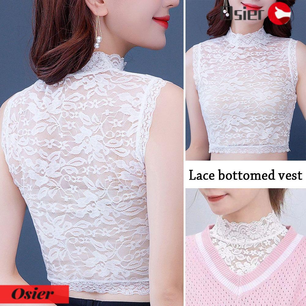 Cổ Áo Giả Họa Tiết Hoa Cổ Điển Tháo Rời Được 1 Cái Cho Nữ