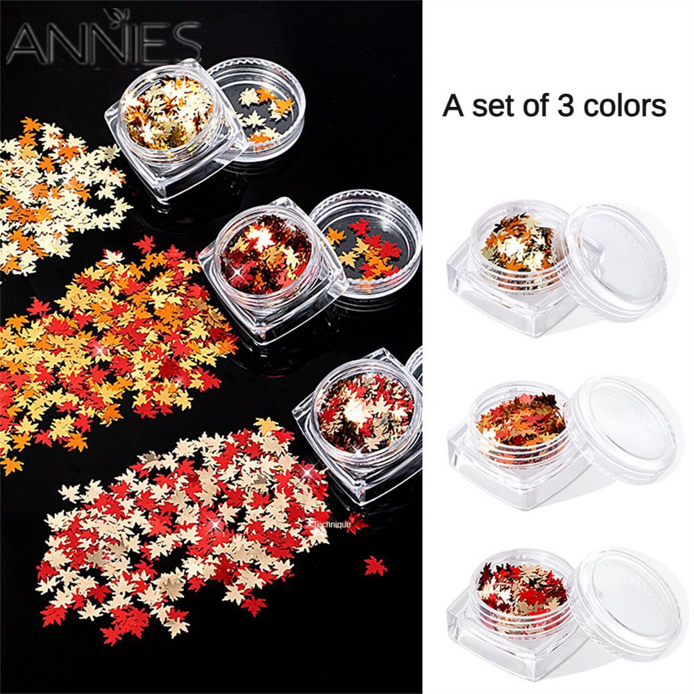 Miếng Dán Trang Trí Móng Tay Hình Lá Phong Mùa Thu Năm 2023