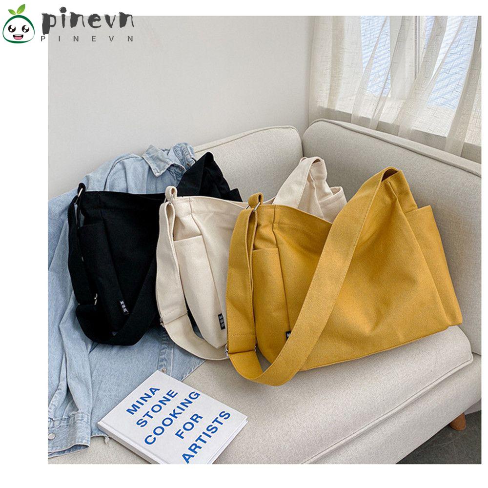 Túi Đeo Vai Chất Liệu Cotton Phong Cách Vintage Thời Trang