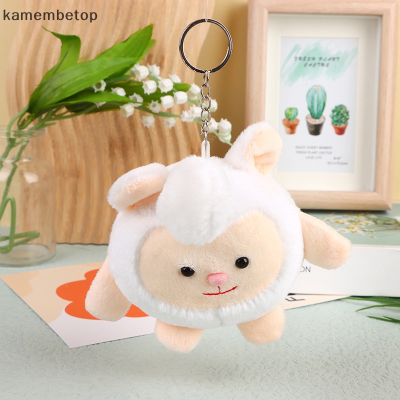 Móc Khóa Hình Chú Cừu Nhồi Bông Đáng Yêu