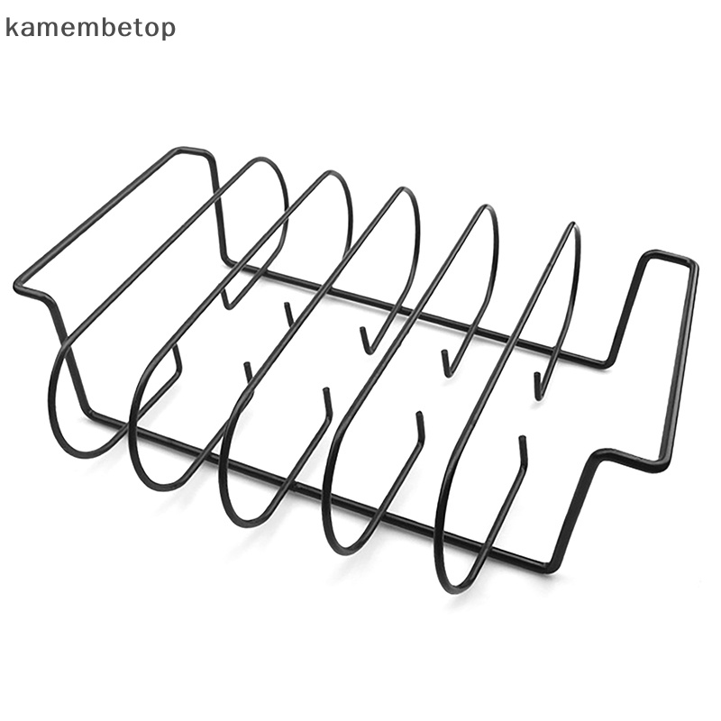 1 Vỉ Nướng BBQ Chống Dính Bằng Thép Không Gỉ Màu Đen