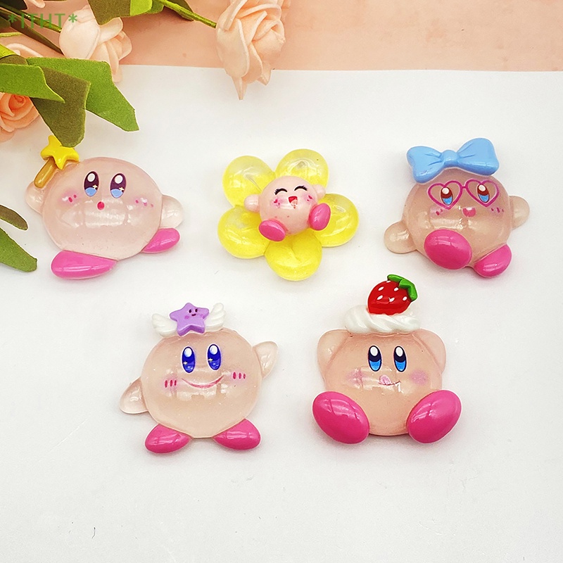 1 Mô Hình Xe Hơi Kirby Mini Bằng Nhựa Phát Quang Trang Trí Nhà Búp Bê Mới