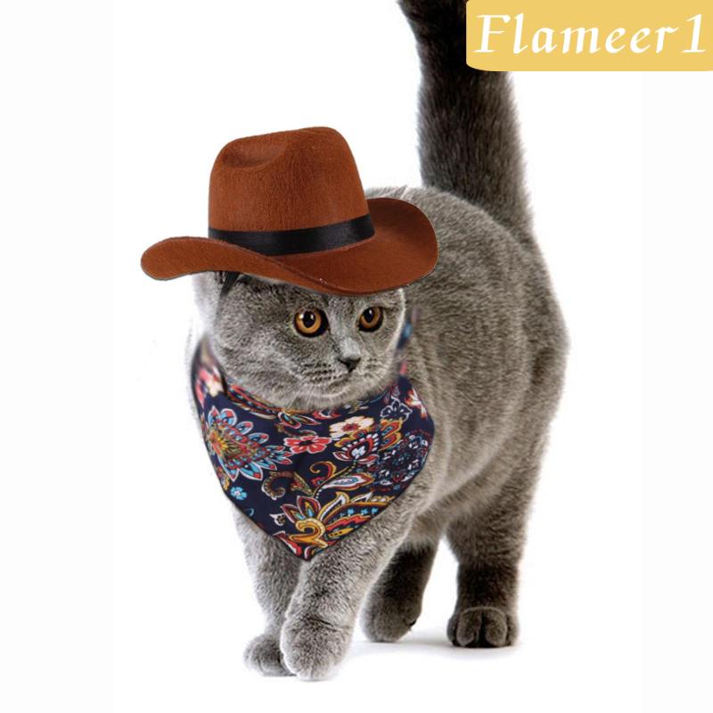 [Flameameer1] Mũ Cao Bồi Thú Cưng MagiDeal Vui Nhộn Kiểu Phương Tây Cho Sinh Nhật