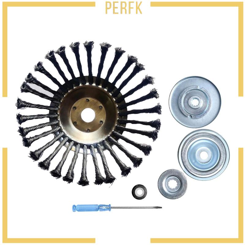 [Perfk] Đầu Cắt Cỏ Bằng Dây Có Bàn Chải Cho Công Cụ Làm Vườn Thú Vị