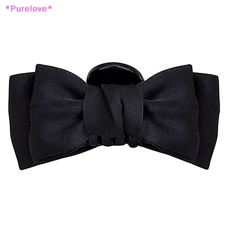 Kẹp Tóc Nơ Hai Mặt Thiết Kế Đơn Giản Thanh Lịch Cho Nữ Mới