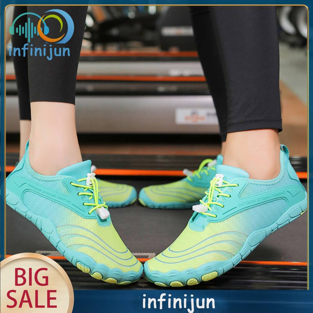 1 Đôi Giày Đi Biển Buộc Dây Thiết Kế Thoát Nước Unisex