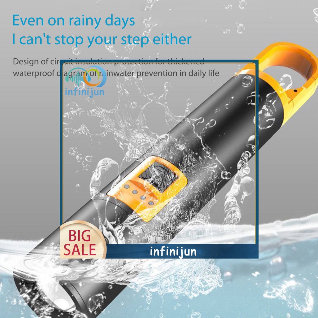 Móc Khóa Đèn Pin Mini USB Type-C 3 Chế Độ Tiện Dụng