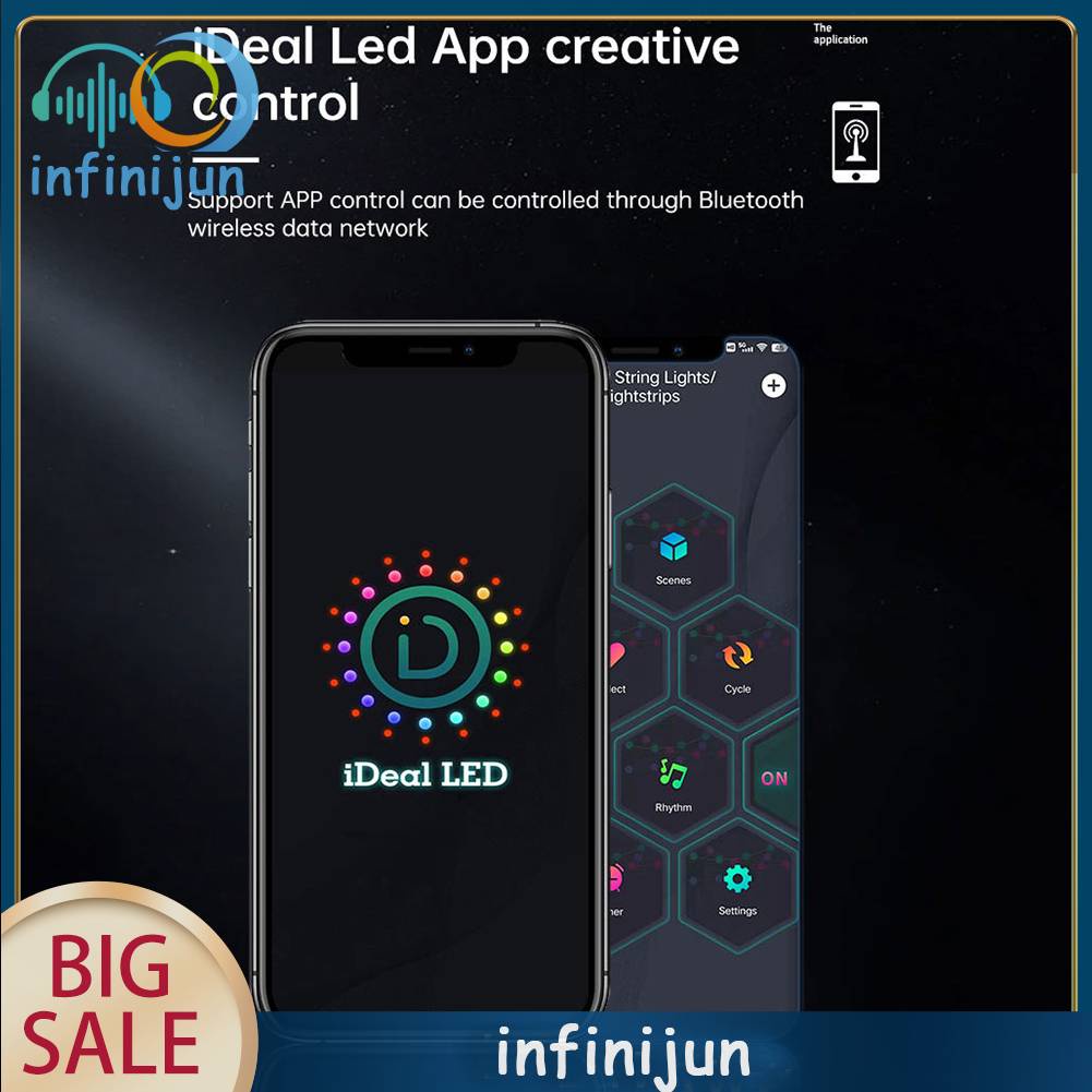 Đèn RGB IP44 Chống Thấm Nước Dùng Trang Trí Sân Vườn, Giáng Sinh