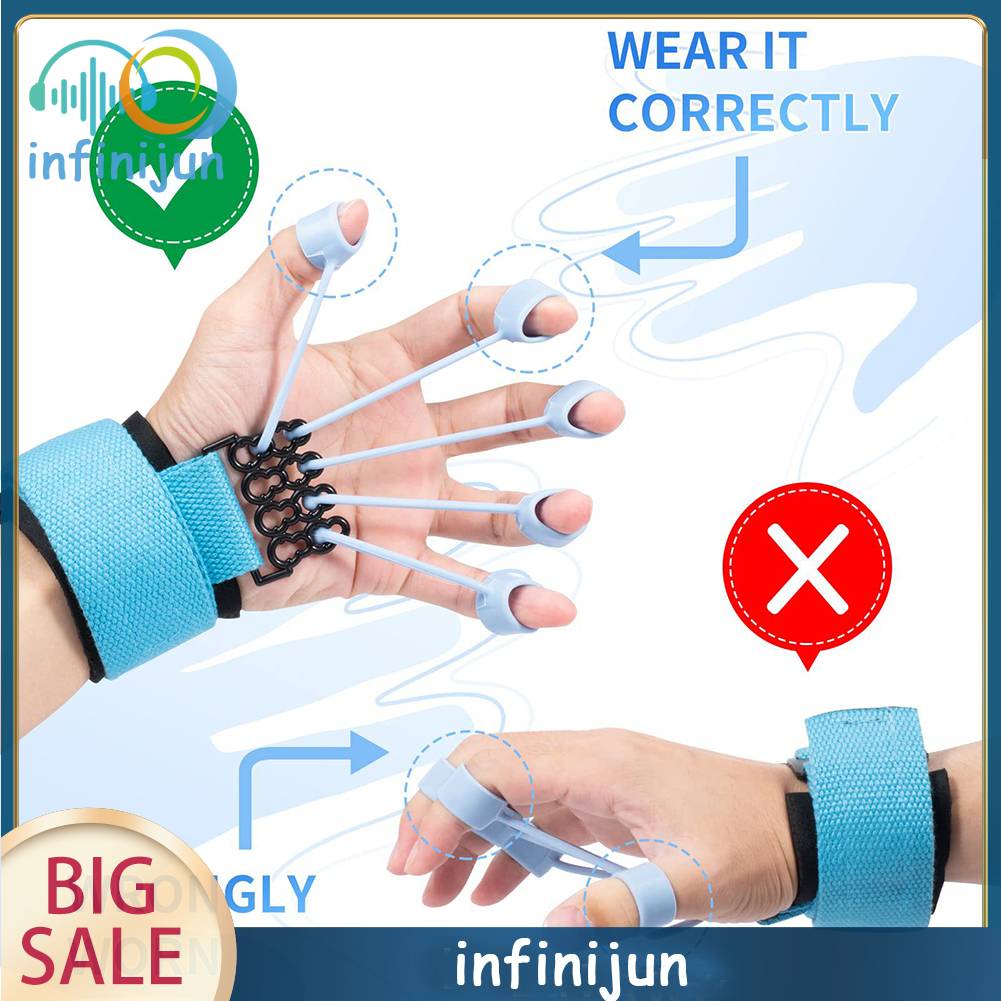 Dụng Cụ Nới Rộng Ngón Tay 5 Ngón Bằng Silicone Di Động Hỗ Trợ Luyện Tập Gym
