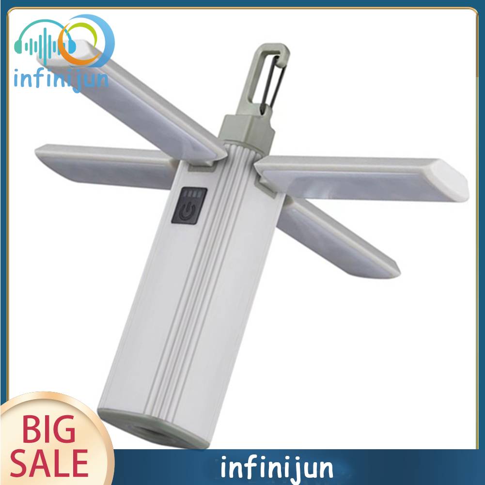 Đèn Cắm Trại 3 Chế Độ XPE LED 300LM 2000mAh Type-C Chống Thấm Nước