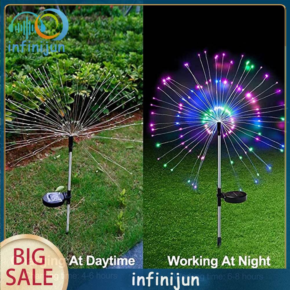 Bộ 2 Đèn Led 90 Bóng 2V 600mAh Chống Thấm Nước Trang Trí Sân Vườn