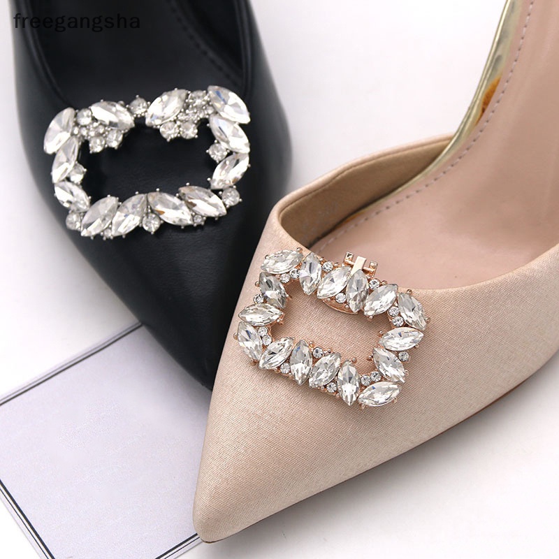 1 Kẹp Giày Đính Pha Lê Trang Trí Cho Cô Dâu