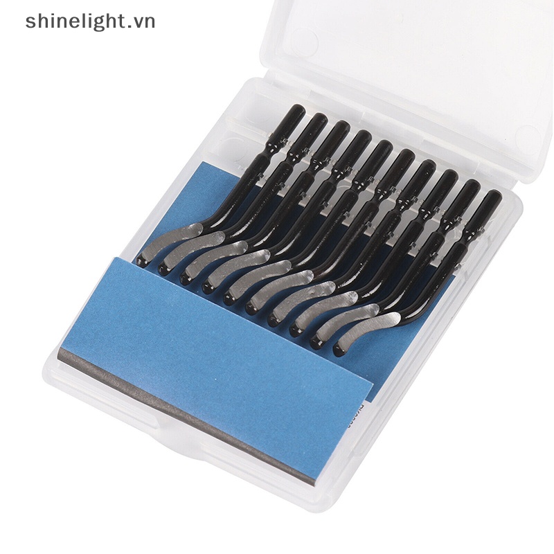 [Shinelight] Tay Cầm 1pc NB1100 Với 10 Lưỡi Dao Với Bộ Dụng Cụ Deburring BS1010