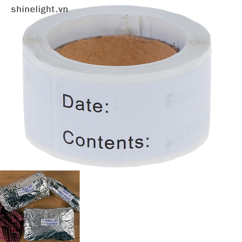 Set 125 Nhãn Dán Bảo Quản Thực Phẩm Trong Tủ Lạnh