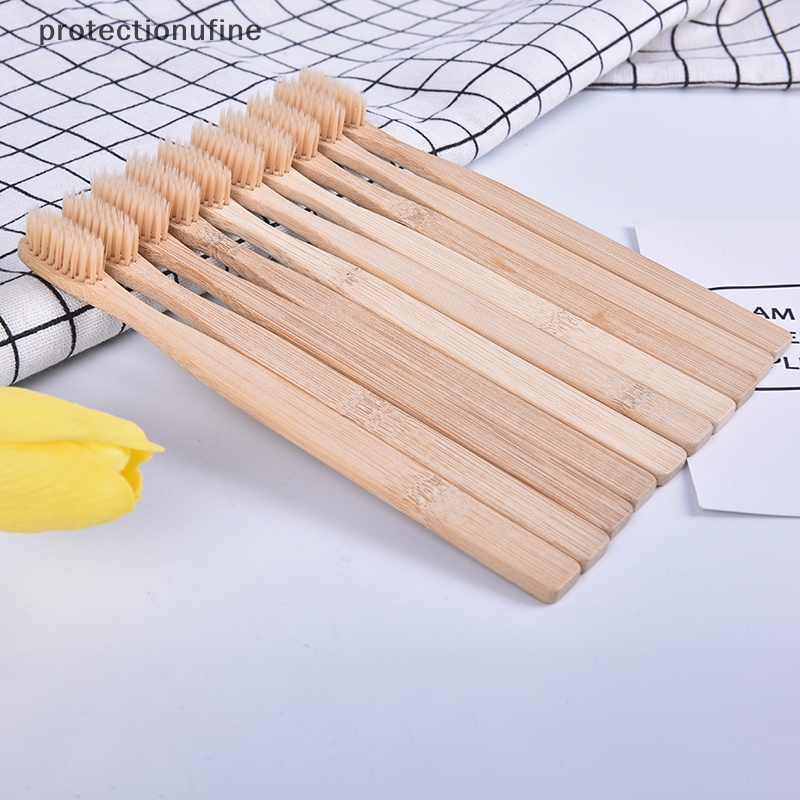 Bộ 10 Bàn Chải Đánh Răng Than Hoạt Tính Thân Thiện Với Môi Trường PR3VN