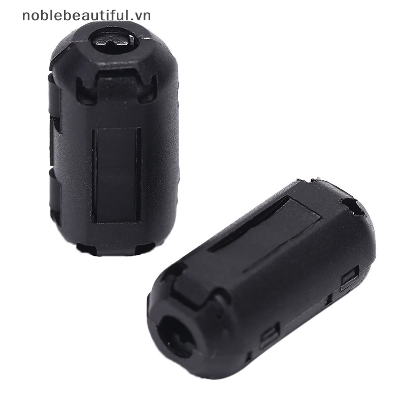Bộ 2 Vòng Lọc Tiếng Ồn RFI EMI Màu Đen 5mm Dạng Kẹp Tiện Dụng