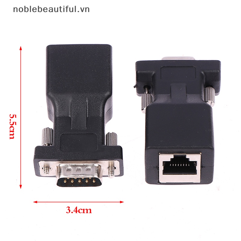 1 Đầu Chuyển Đổi DB9 RS232 Male / Female Sang RJ45 Female