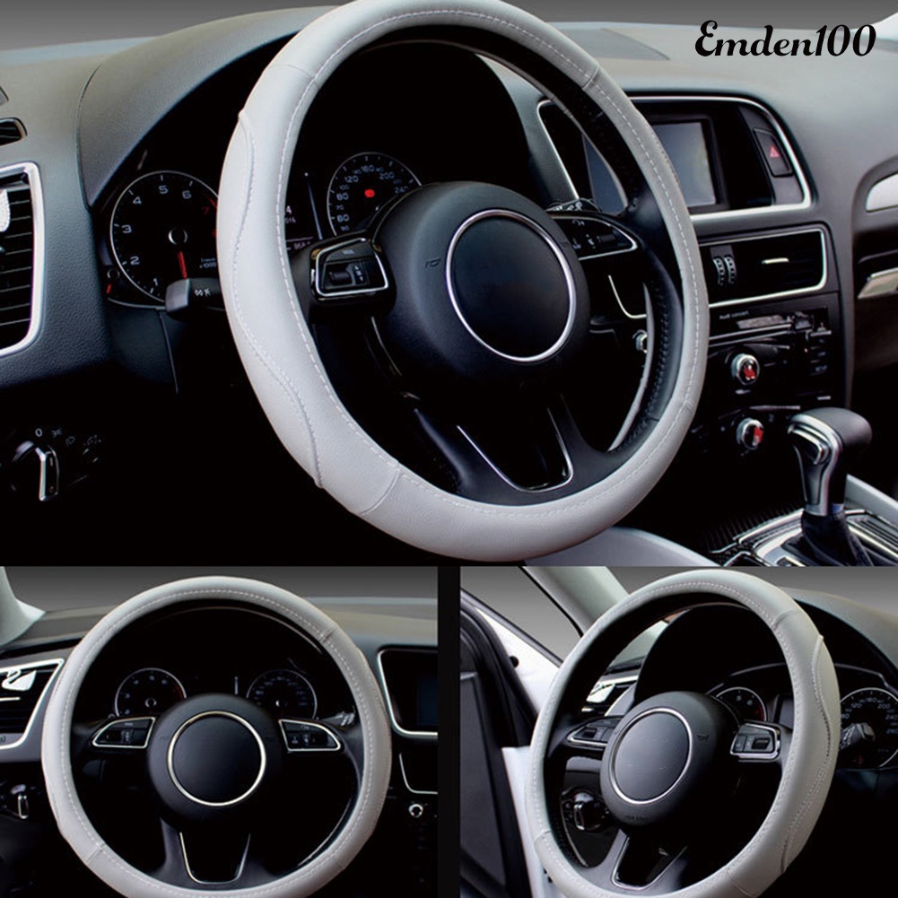 Vỏ Bọc Vô Lăng Xe Hơi Giả Da Chống Trượt Thời Trang