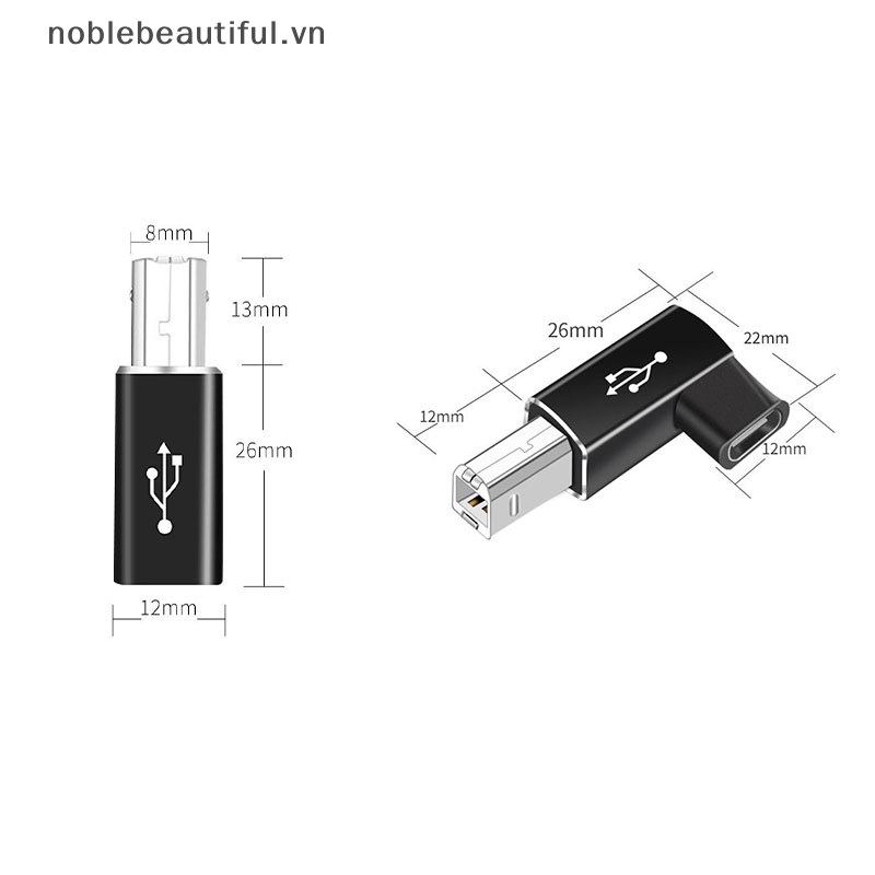Đầu Chuyển Đổi USB Type C Sang USB B Chuyên Dụng Cho Máy In / Máy Scan