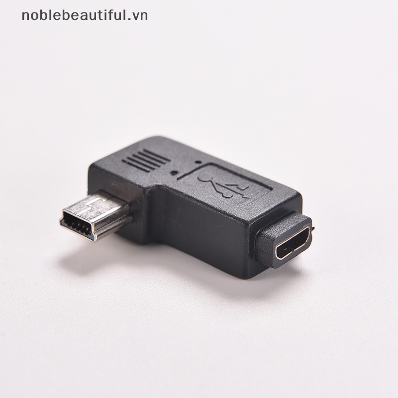 Đầu Chuyển Đổi USB Micro 5Pin Sang Mini 5Pin Góc 90 Độ Chuyên Dụng