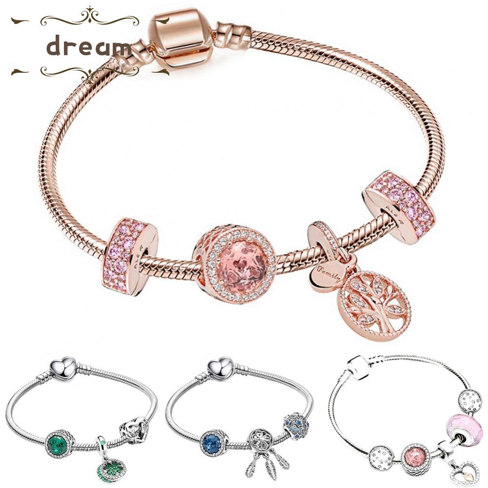 【DREAMLIFE】Bracelet Fashion For Female Gifts Plated 925 Silver Plated Silver+Alloy