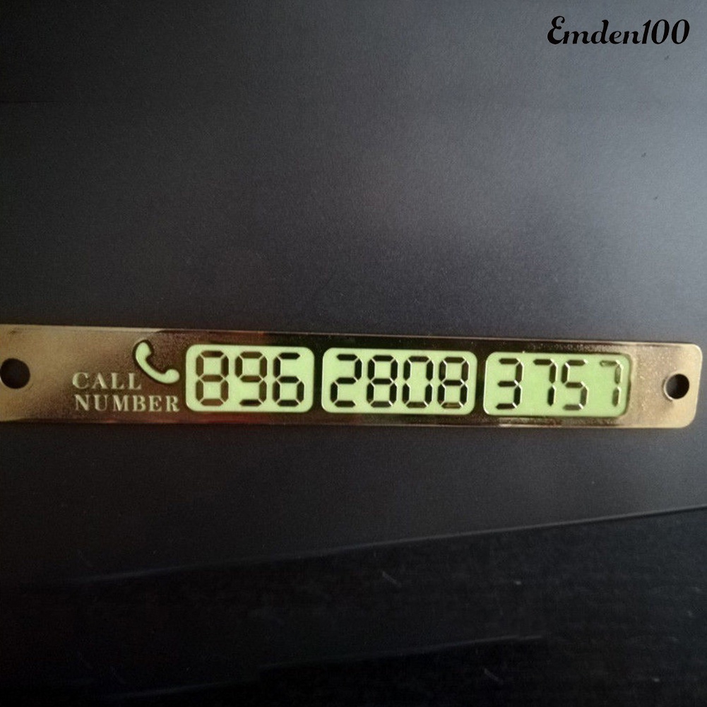 Bảng Số Điện Thoại Đỗ Xe Tạm Thời Phát Quang