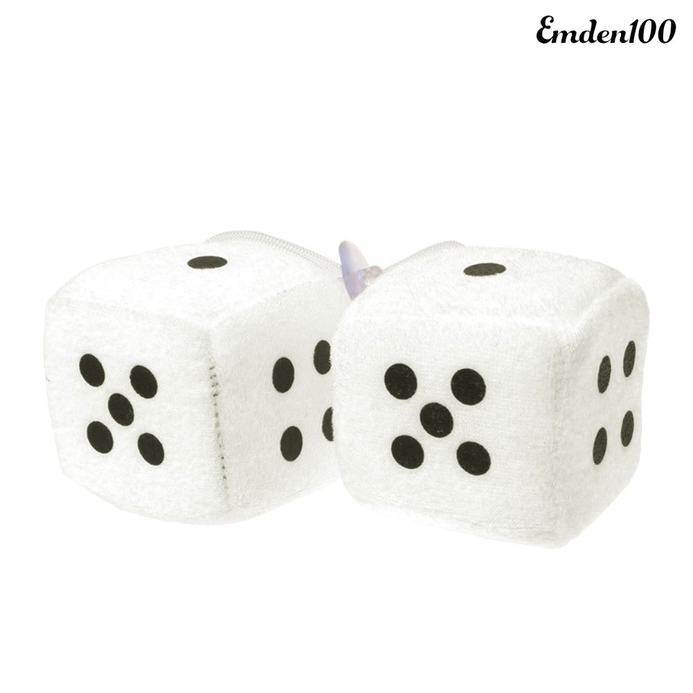 [EMDEN] Set 2 Xúc Xắc Chấm Bi Treo Kính Chiếu Hậu Trang Trí Xe Hơi