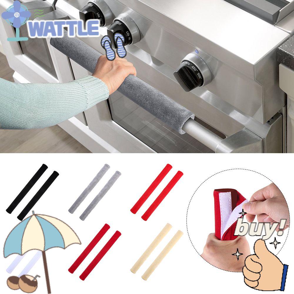 WTTLE Set 2 Vỏ Bọc Tay Nắm Cửa Tủ Lạnh Mềm Mại Chống Tĩnh Điện