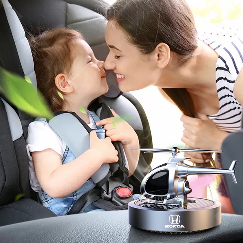 Nước Hoa Xoay Năng Lượng Mặt Trời Trang Trí Xe Hơi Honda City Hatchback Civic fc fd Accord Jazz BRV HRV CRV Odyssey Wrx Mugen