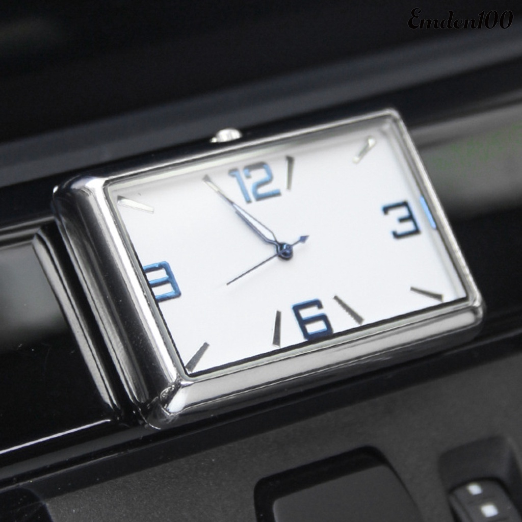 [EMDEN] Đồng Hồ Báo Thức Kỹ Thuật Số Dạ Quang Nút Chữ Nhật / Nhiệt Độ Cao / Thấp Trang Trí Bảng Điều Khiển Xe Hơi Thông Dụng