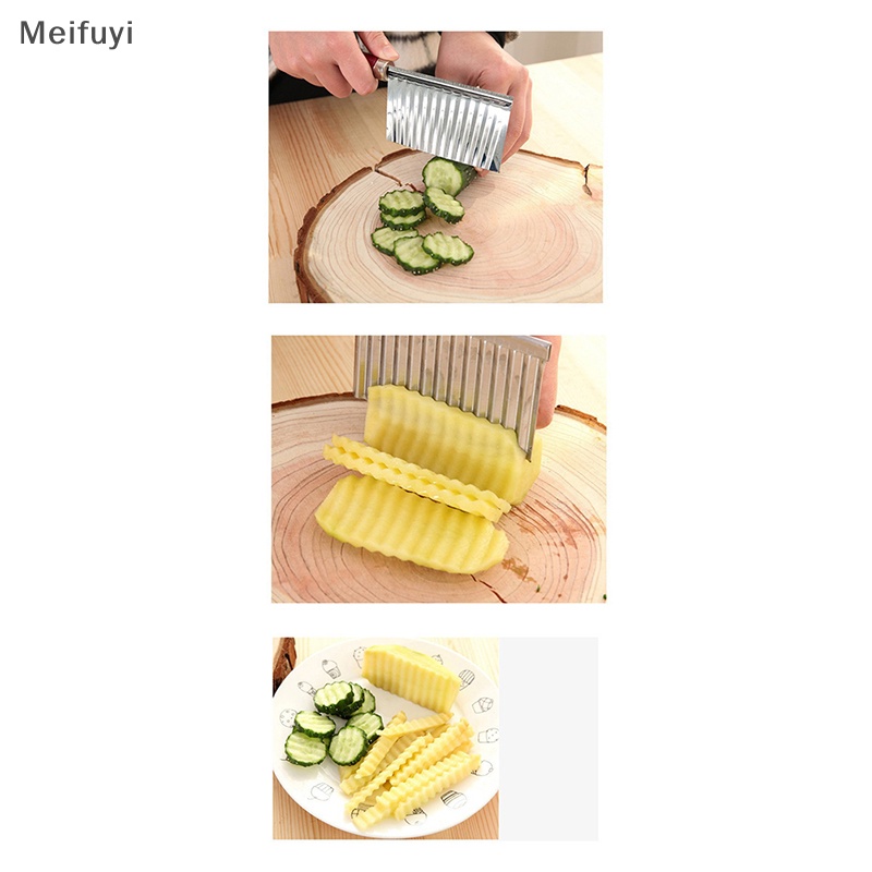 Dao Gọt Vỏ Khoai Tây Lượn Sóng Bằng Thép Không Gỉ Meifuyi