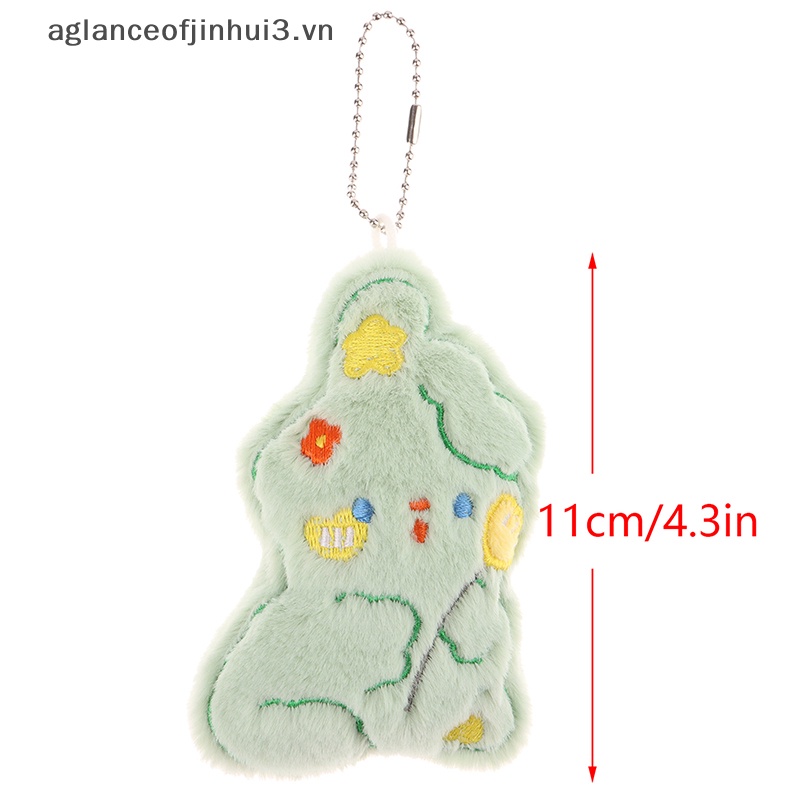 Thỏ Nhồi Bông Mềm Mại Treo Móc Khóa / Ba Lô / Móc Khóa Trang Trí Xe Hơi