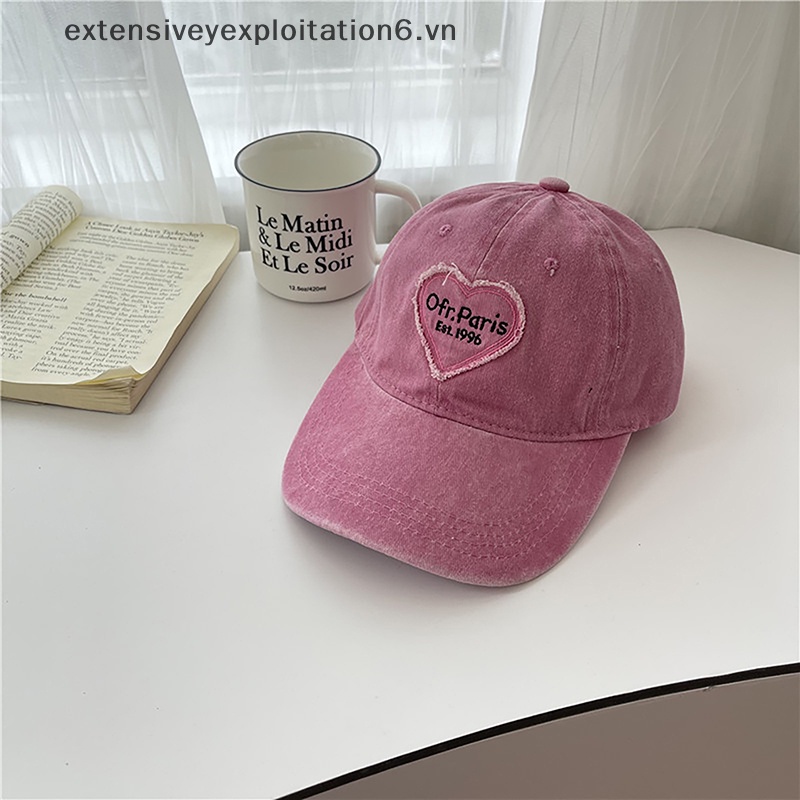 Mũ Lưỡi Trai Cotton Mềm Thêu Chữ Phong Cách Hip Hop Thời Trang Cho Nam Nữ