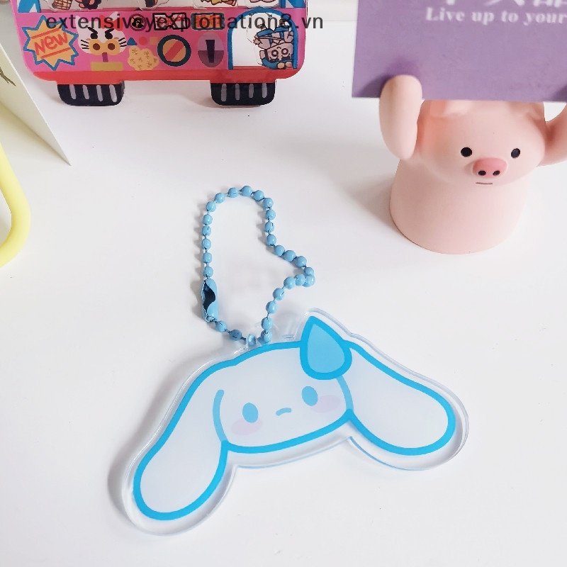Móc Khóa Acrylic Hình Sanrio Kuromi Hello Kitty Purin Pachacco Dễ Thương