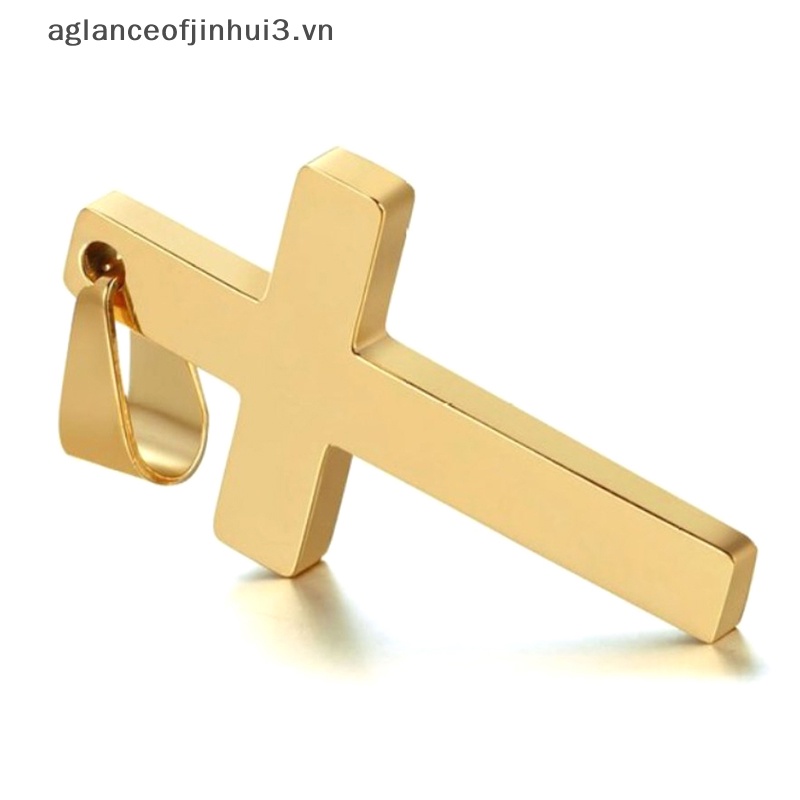 Vòng cổ Mặt Thánh Giá Bằng Thép Không Gỉ Phong Cách Vintage Cho Nam